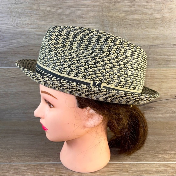 Bailey Of Hollywood Other - Bailey of Hollywood BREED Men's Braided Fedora Hat Black/Tan What's on Your Mind